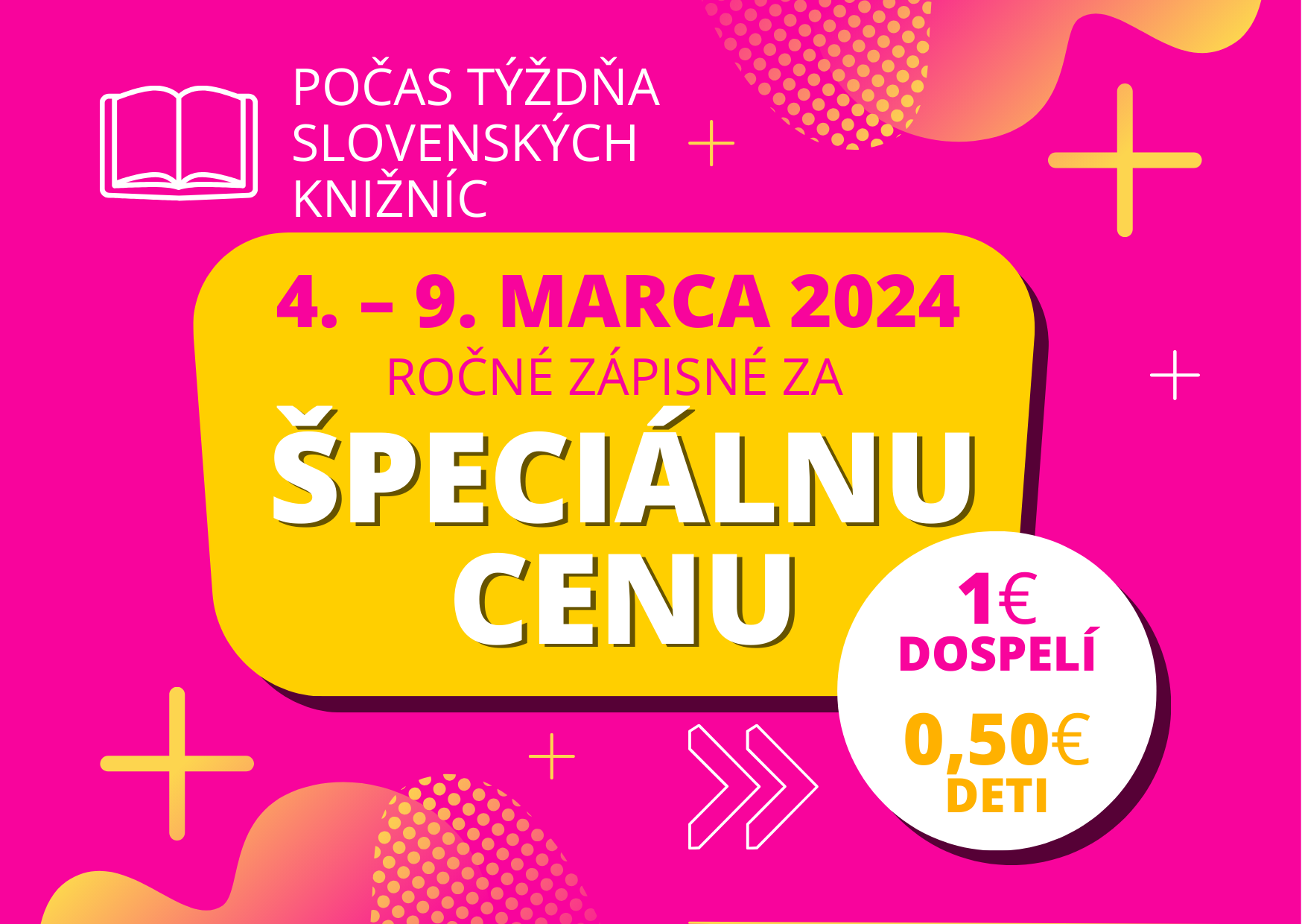 Špeciálna ponuka počas Týždňa slovenských knižníc 2024
